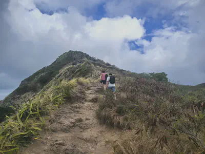 夏威夷登山途中